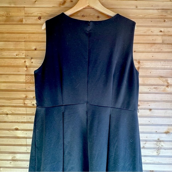 Calvin Klein Dress A Line Sleeveless Black and White Striped Size 18W - Picture 2 of 8